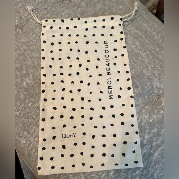 Clare V Emerald Green Wallet Clutch with Blush Lips, Monogrammed MV - Picture 9 of 9